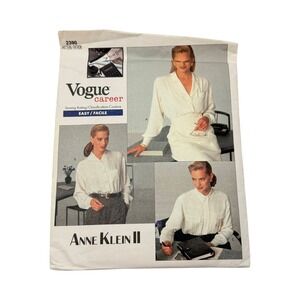 Anne Klein II 2390 Sewing Pattern Blouses Size‎ 6-8-10 New Uncut